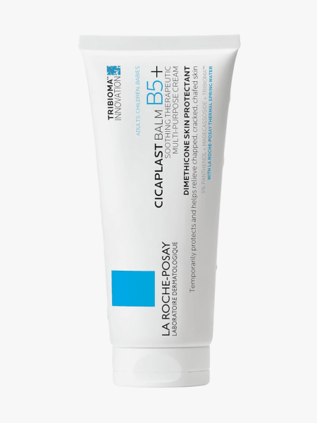 La Roche-Posay Cicaplast Balm B5 in branded tube component on a light gray background